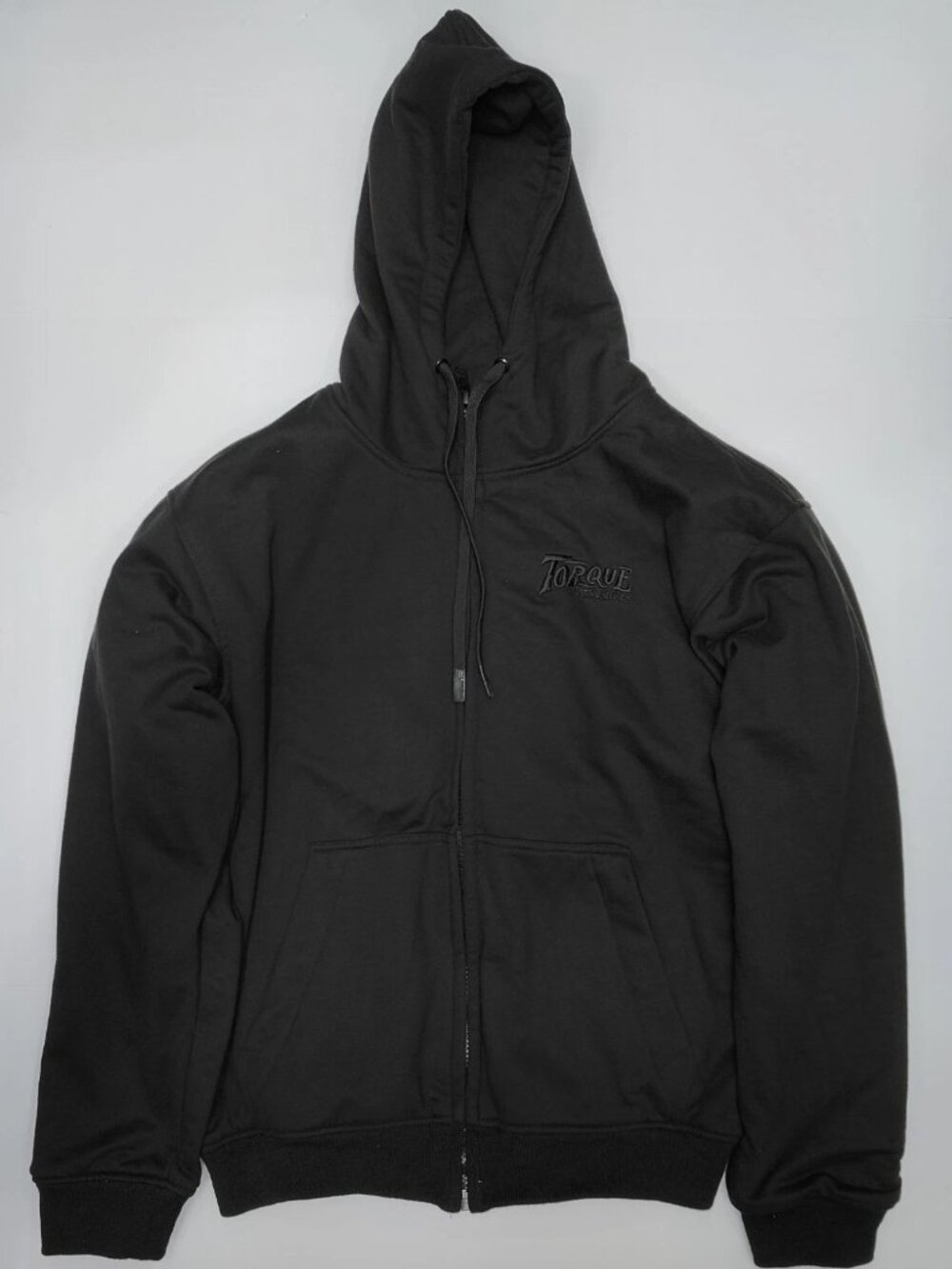 Torque Motorcycle Co Mens 3XL Black Full Zip Hooded Jacket